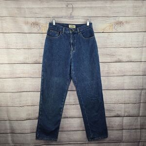 L.L. Bean Women's Double L Ultra High-Rise Relaxed Flannel Lined Jeans Regular 8